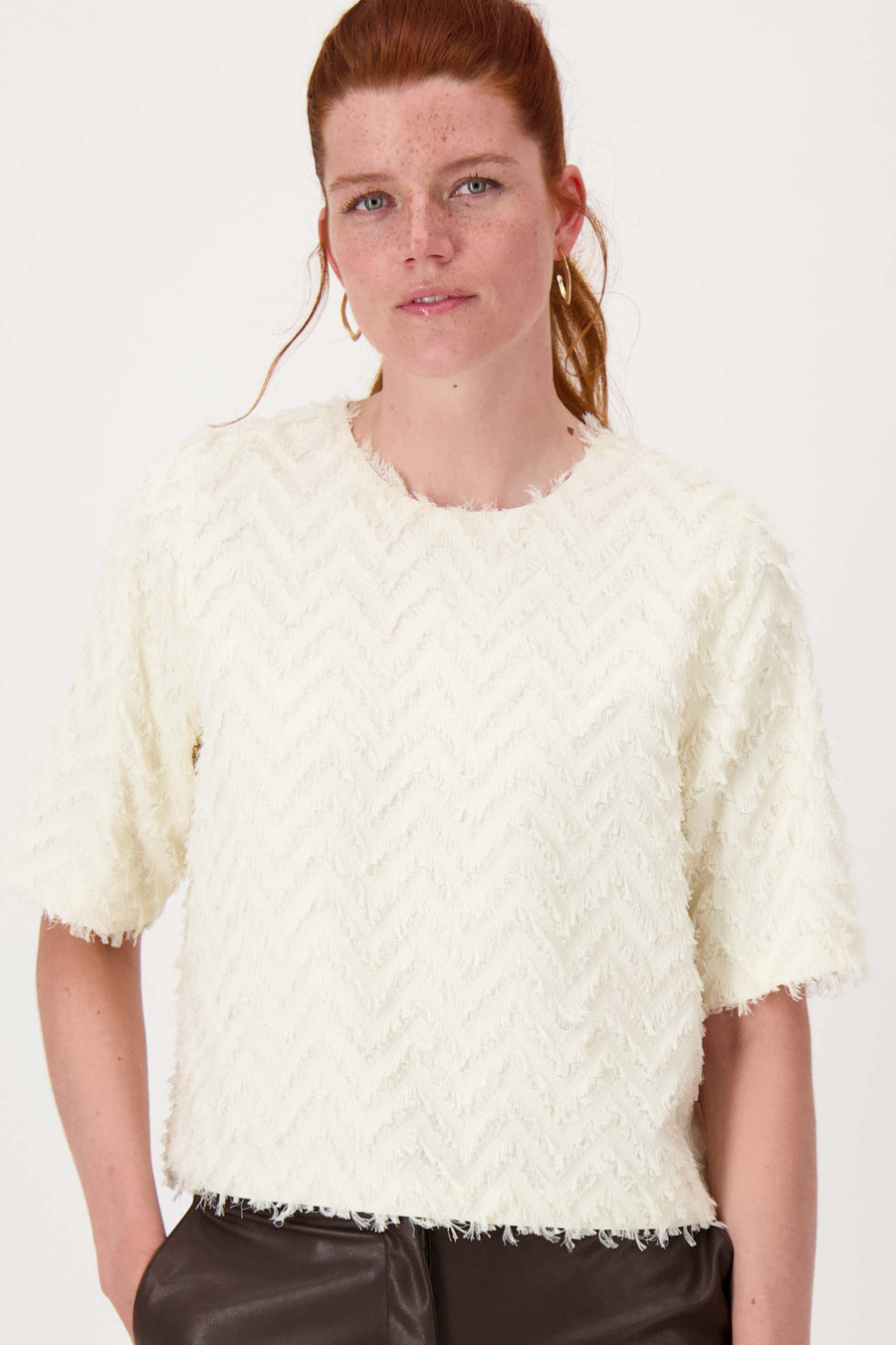feather jacquard top | kit