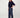 jog fabric top with puff sleeves | navy