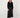 top with boat neck long sleeve | black