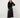 top with boat neck long sleeve | black