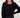 top with boat neck long sleeve | black