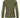 basic rib round neck top with stretch | moss green