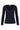 basic rib V neck top with stretch | navy