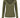 basic rib V neck top with stretch | moss green