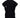 t-shirt with rolled sleeve with bisou | black