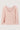V-neck sweater, reversible, 3/4 sleeves | light pink