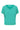 fine-knit top with v-neck | turquoise