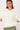fluffy sweater with round neck | off white