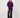fluffy sweater with round neck | mid purple