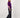 fluffy sweater with round neck | mid purple