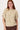 sleeveless sweater with lurex jacquard | beige / gold