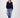 wrap sweater in fluffy yarn | navy