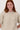 boucle sweater with round neck | beige