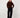 ajour sweater with scalloped edge | chocolate brown