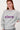 sweater with knit-in detail | anthracite gray / mid purple