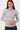 fine knit sweater with rhinestones | medium gray