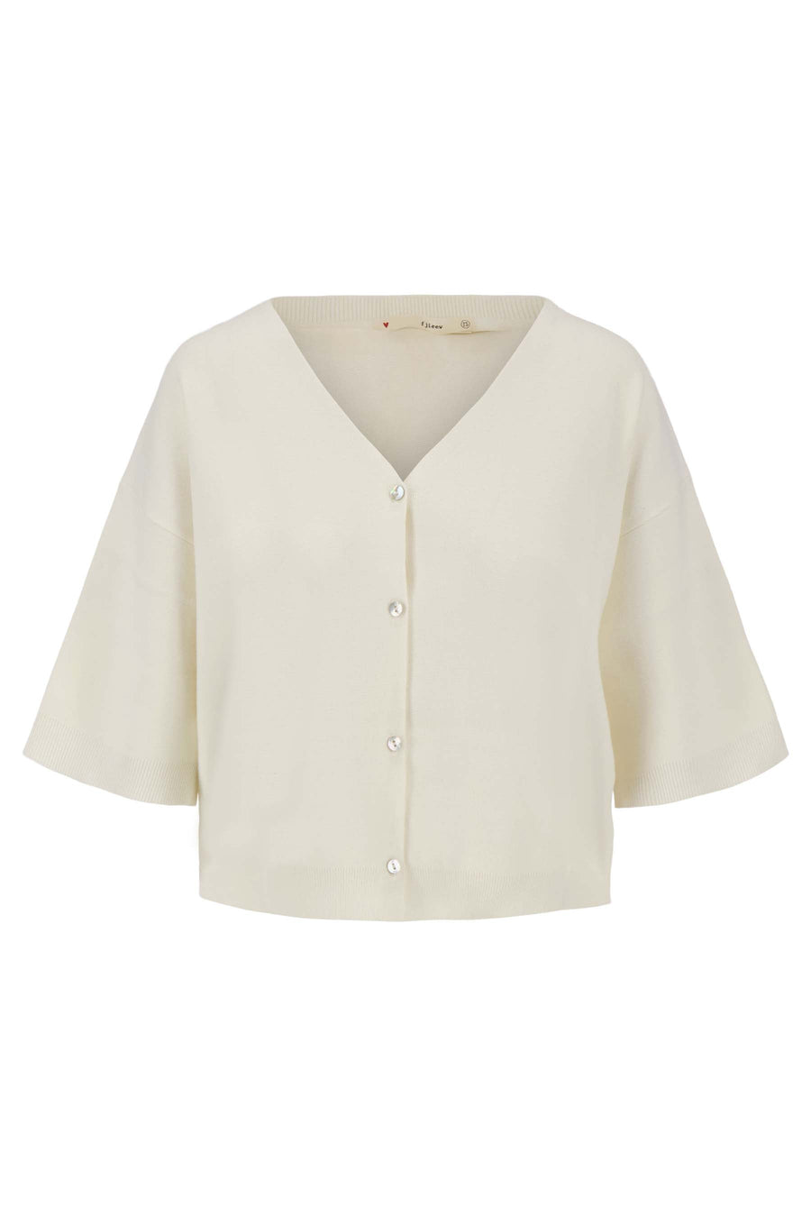 fine-knit cardigan | off white