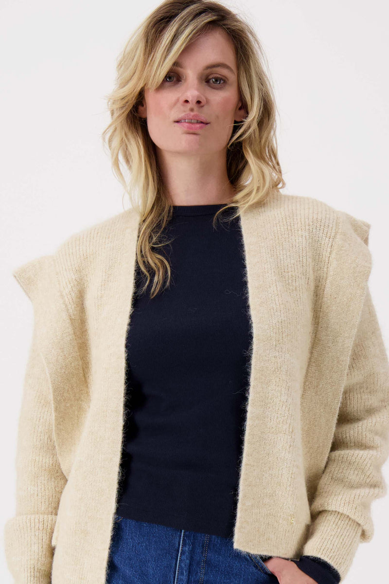 cardigan with shoulder detail | kit