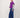 teddy gilet short | mid purple
