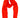 scarf in soft yarn | orange-red