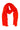 scarf in soft yarn | orange-red