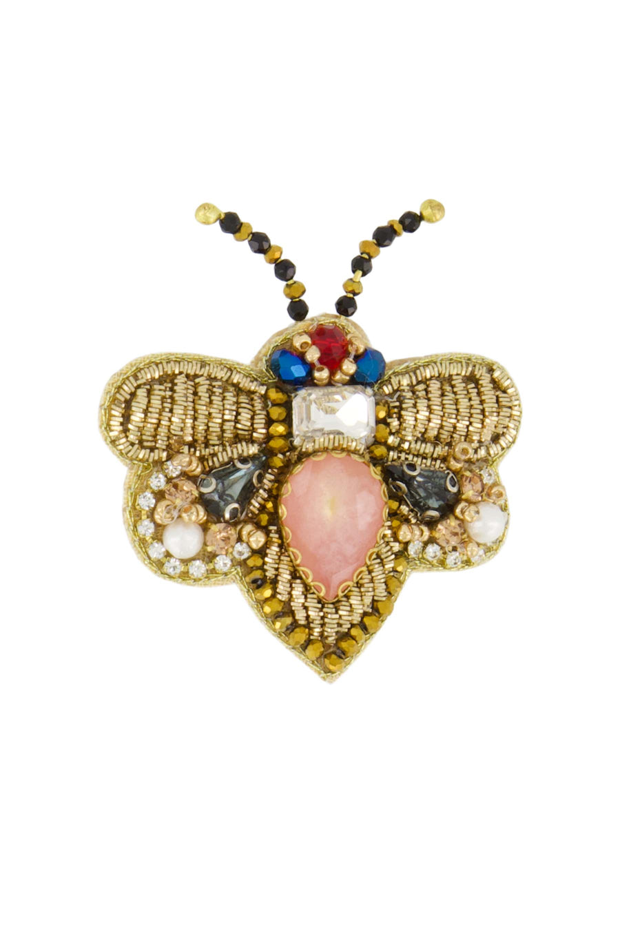 butterfly brooch | moss green