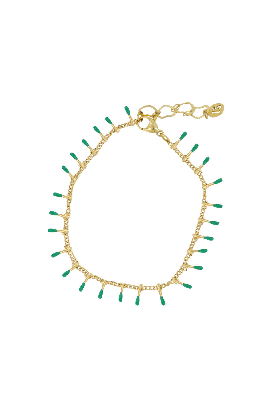 bracelet drops | lime / gold