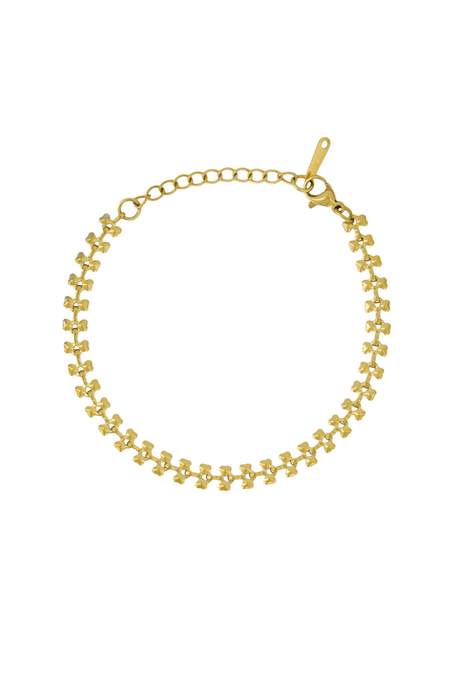bracelet with hearts | gold