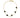 bracelet with heart charm | black / gold