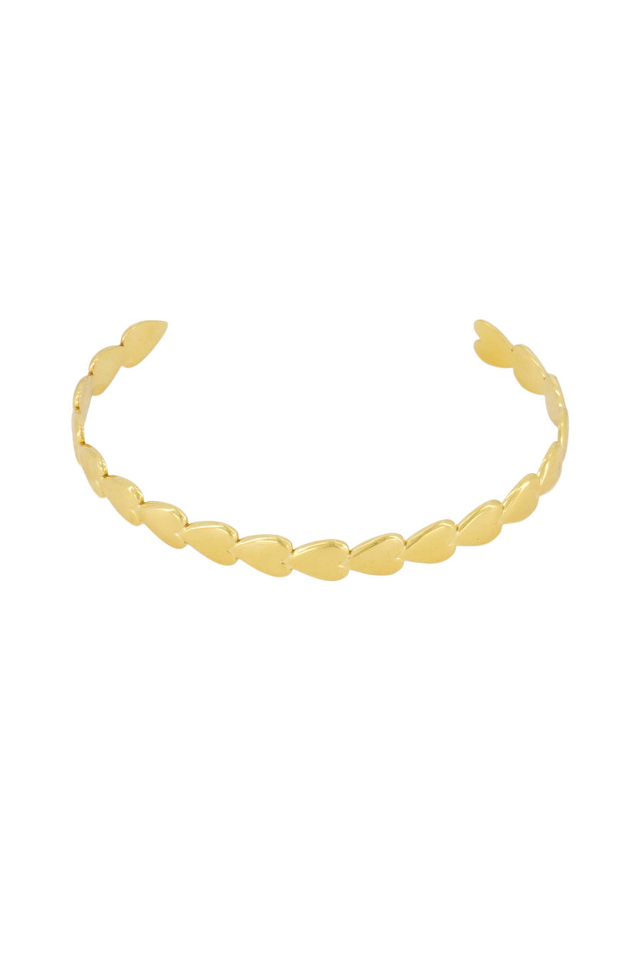 bangle with hearts | gold