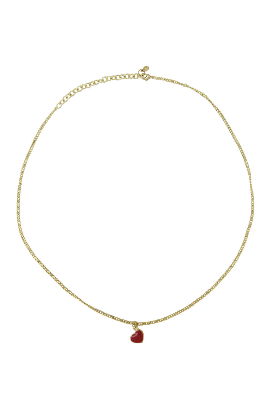 red hearts necklace gold | gold