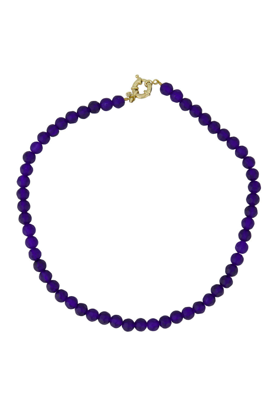 beaded necklace | night blue