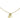 necklace with flower charm | gold