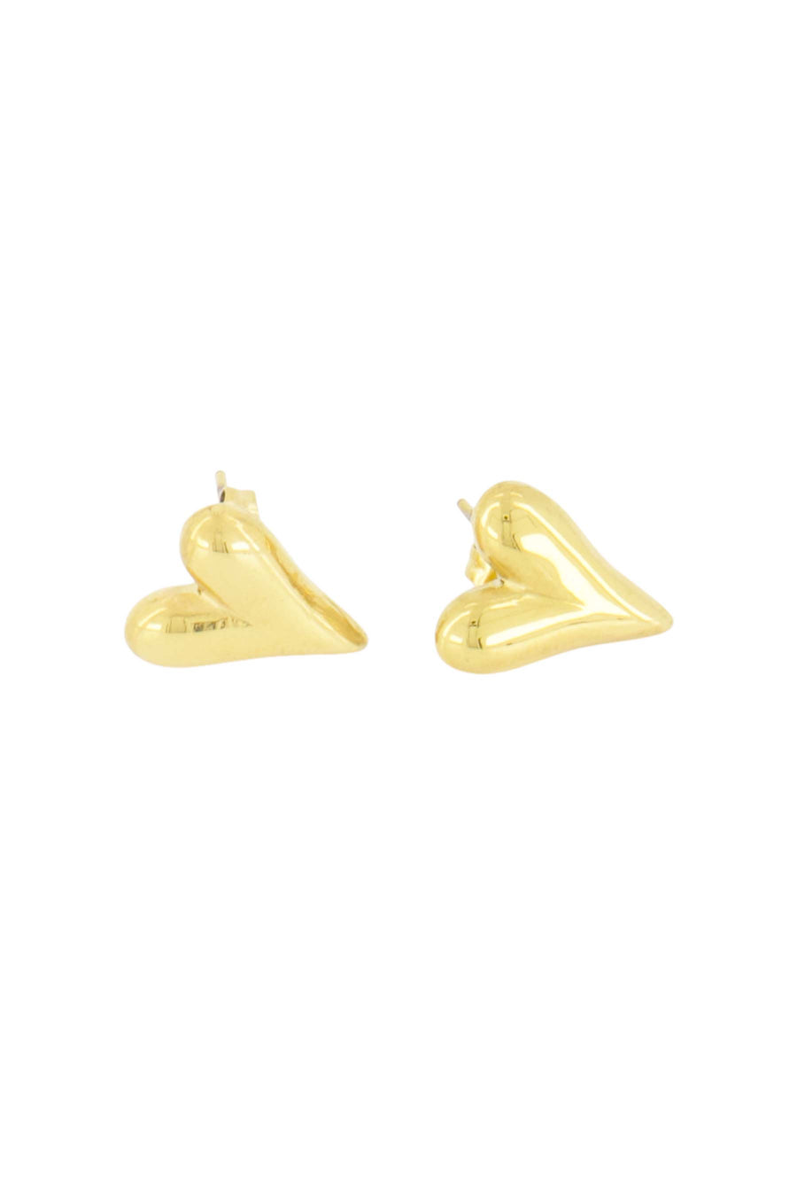 heart earrings gold | gold