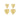 earrings with two hearts gold | gold