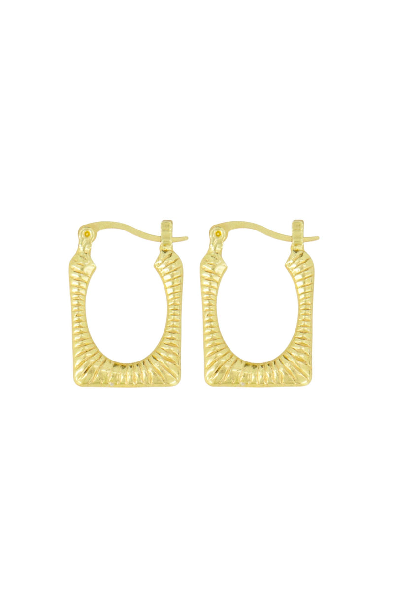 earrings with square shape | gold