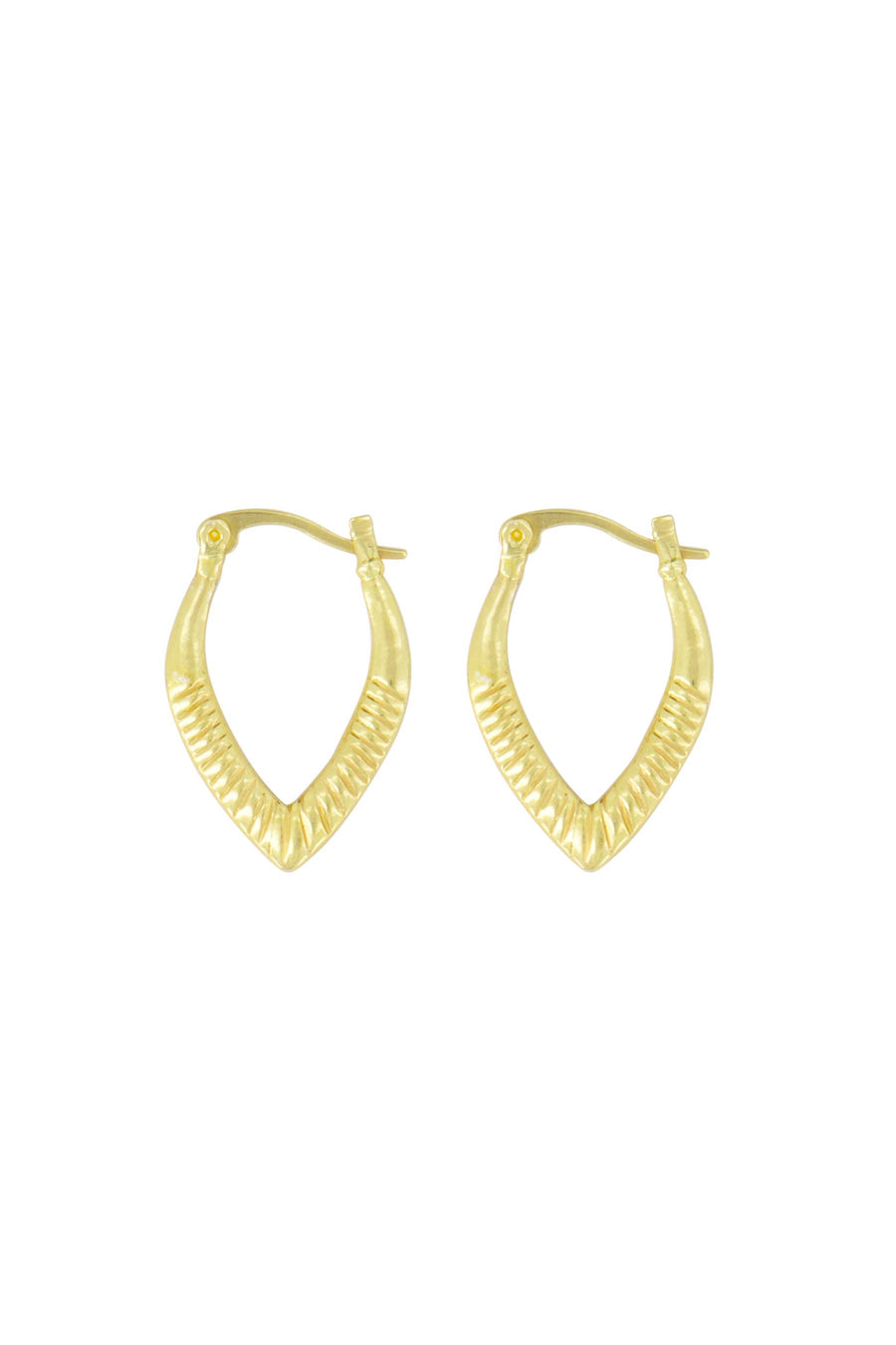 earrings with graphic shape | gold