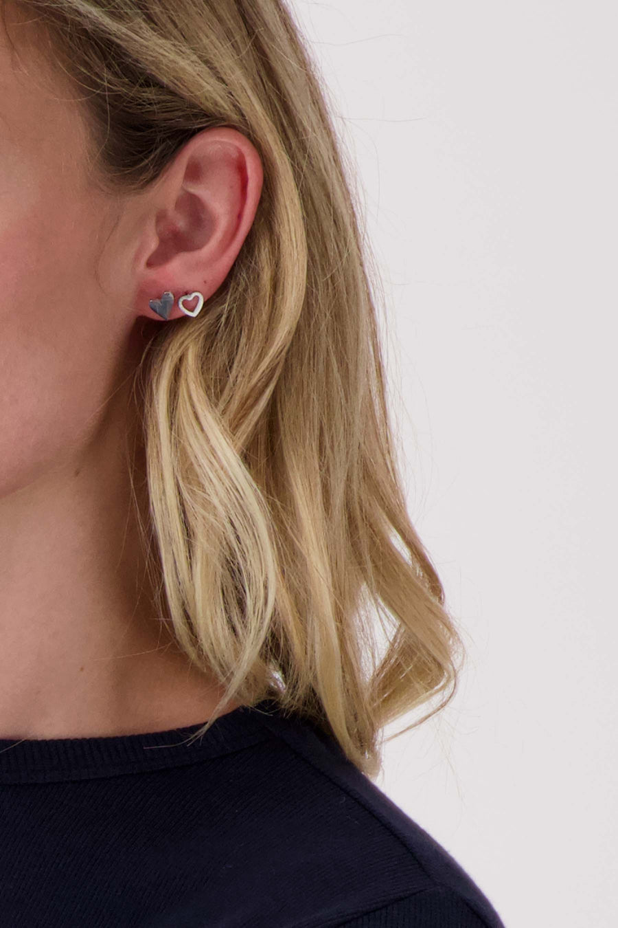 Heart earrings | silver