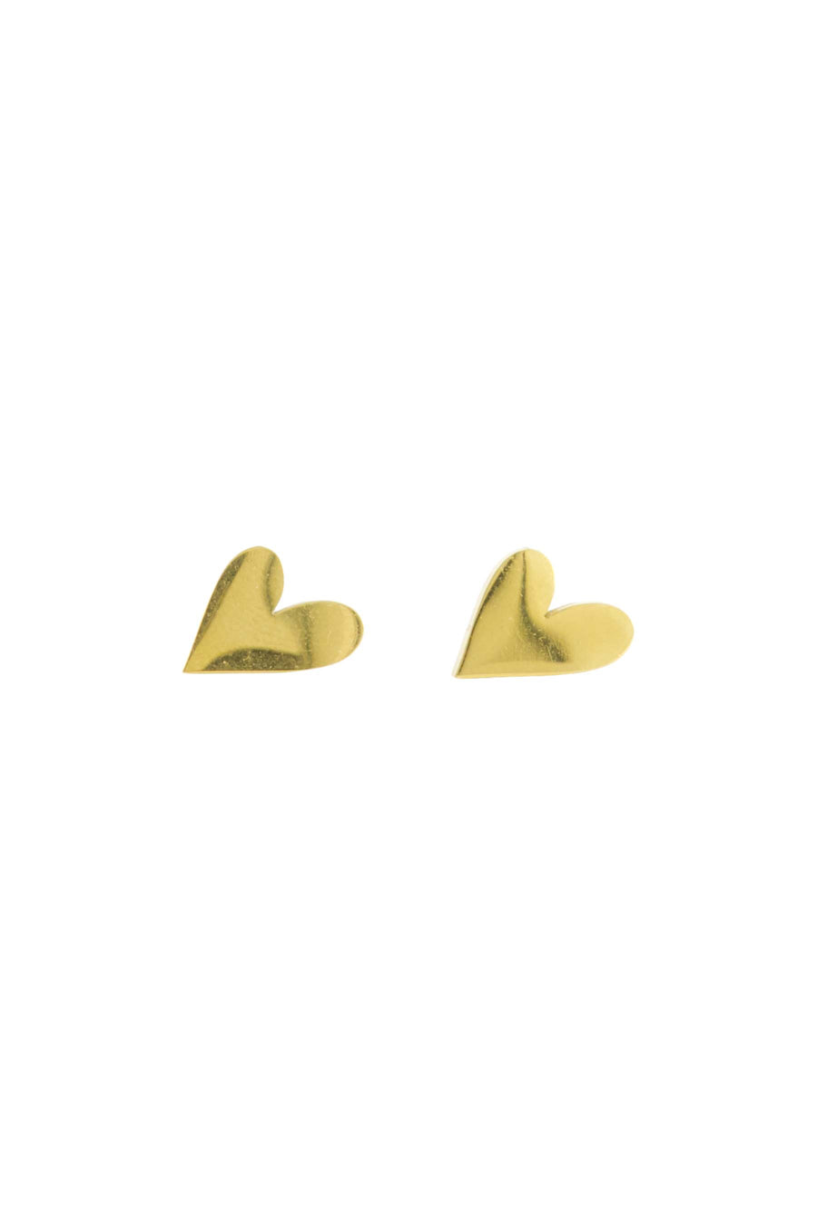 earrings heart gold | gold