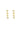 earrings with 4 hearts | gold