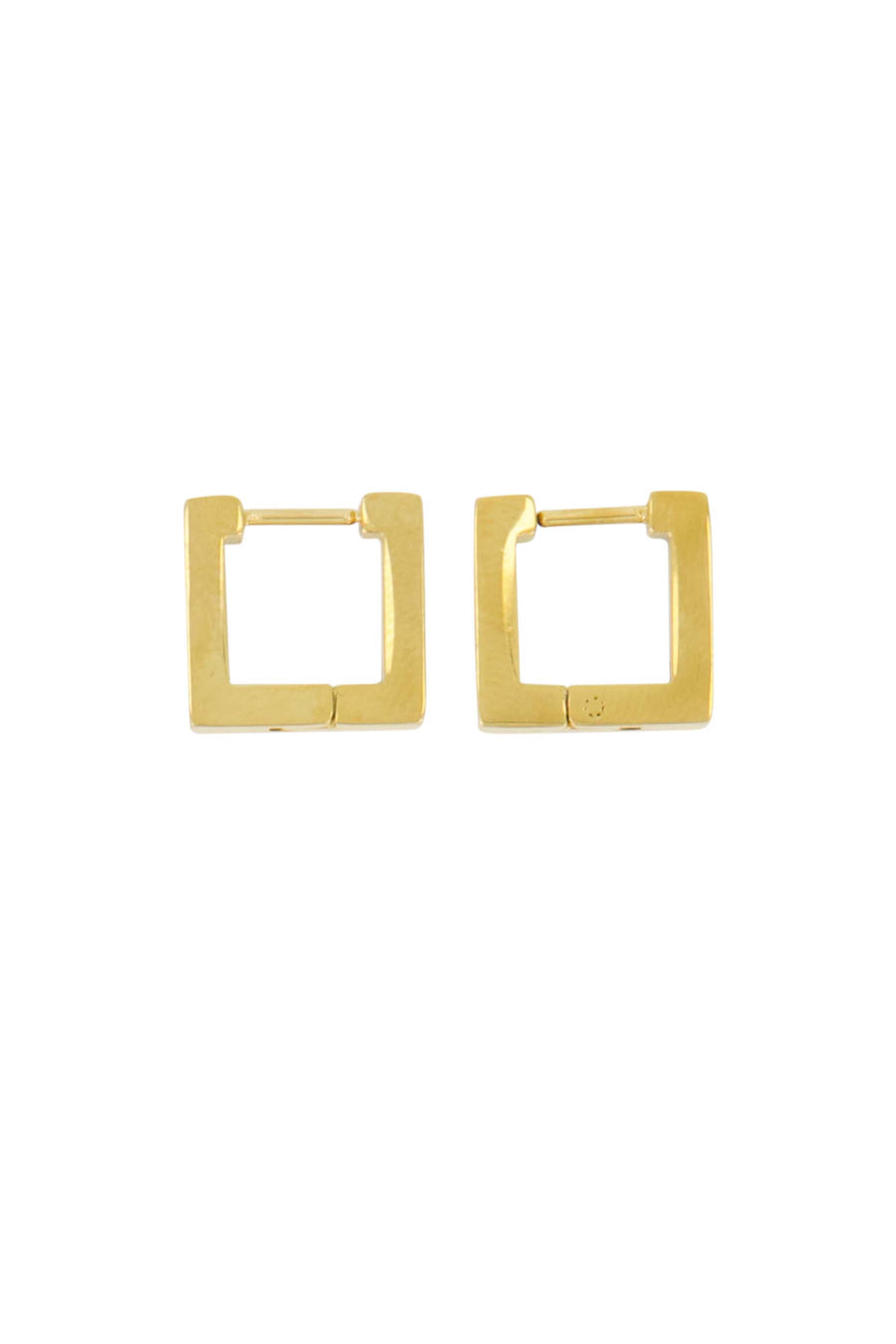 square earrings | gold
