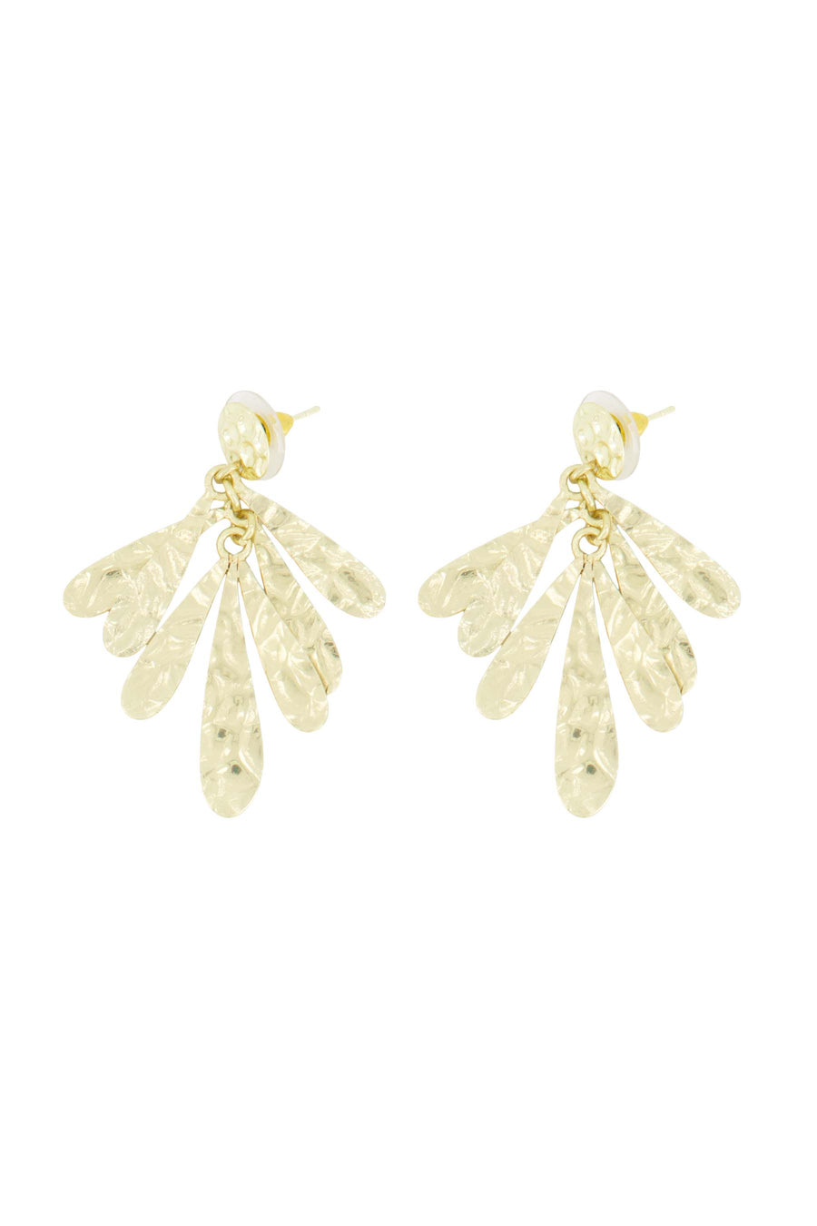 petal earrings | gold