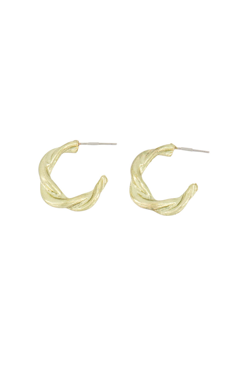 twisted earrings | gold