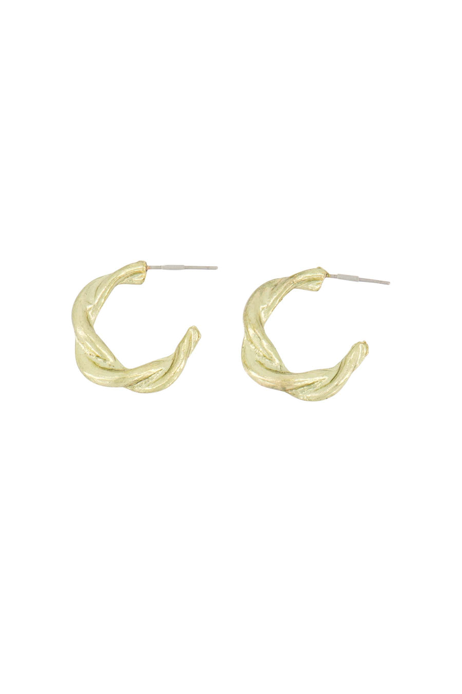 twisted earrings | gold