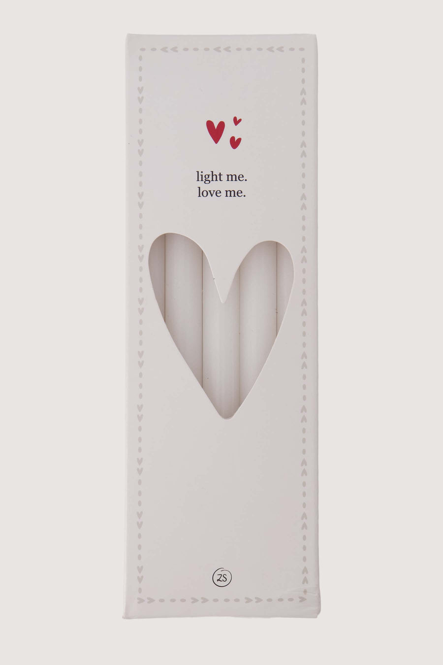 doosje met 10 smalle kaarsjes | off white