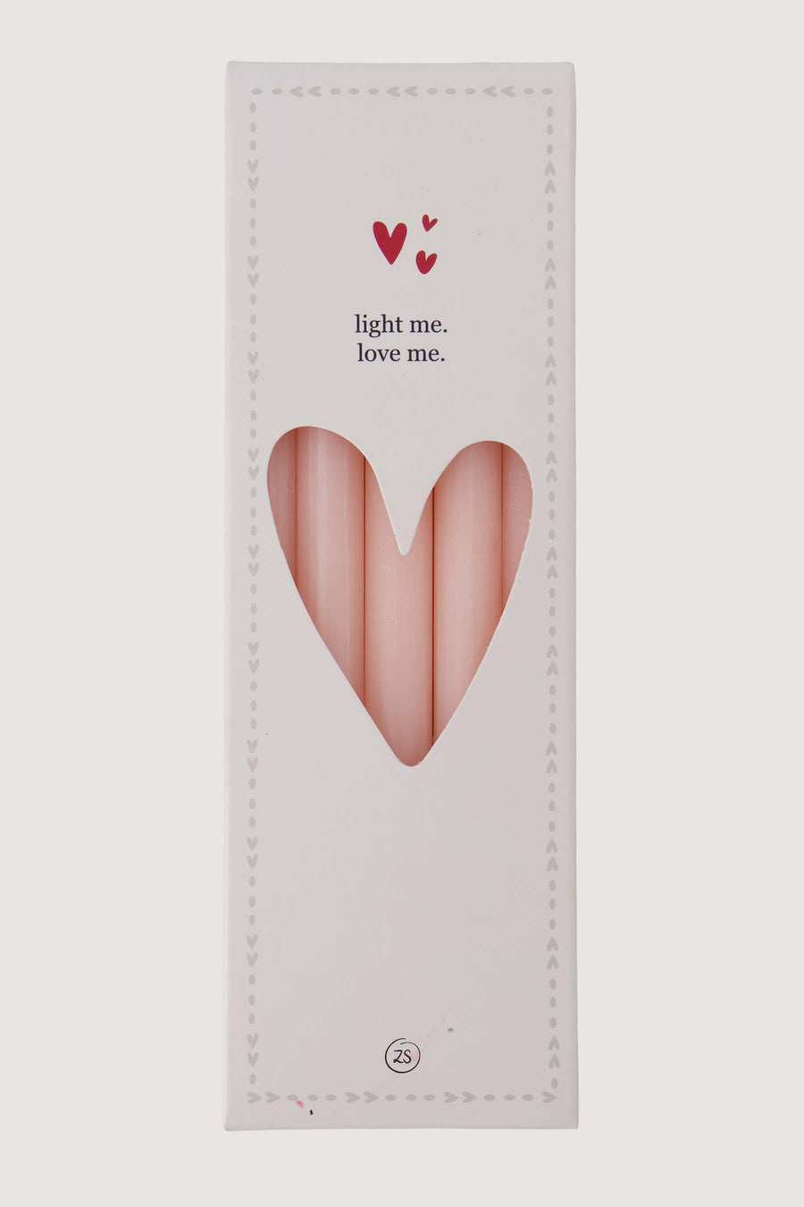 doosje met 10 smalle kaarsjes | roze