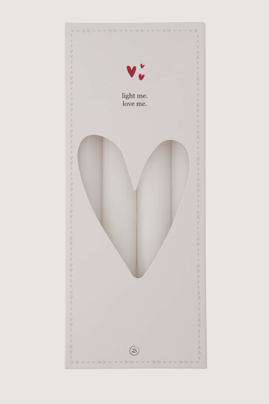 set of 4 rustic candles 20cm | off white