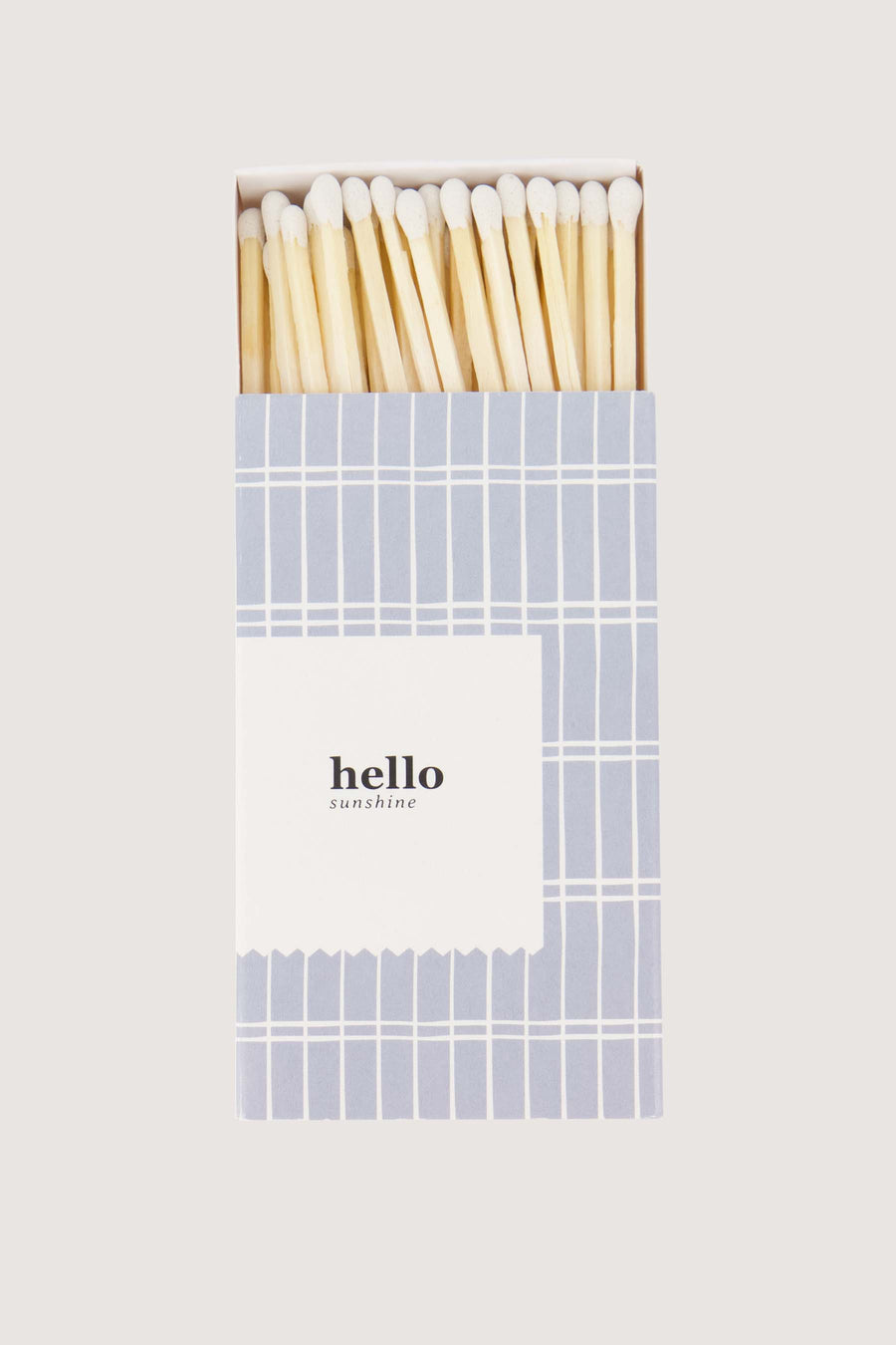 matches hello sunshine | blue / white
