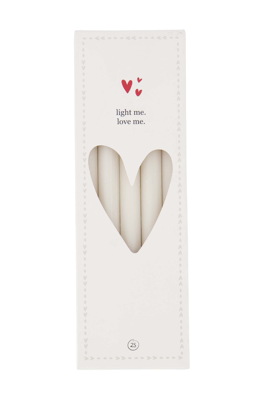 box of narrow candles | off white