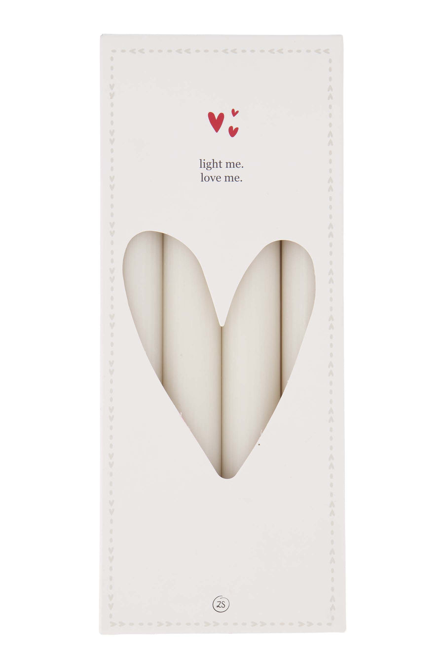 set of 4 rustic candles 20cm | off white